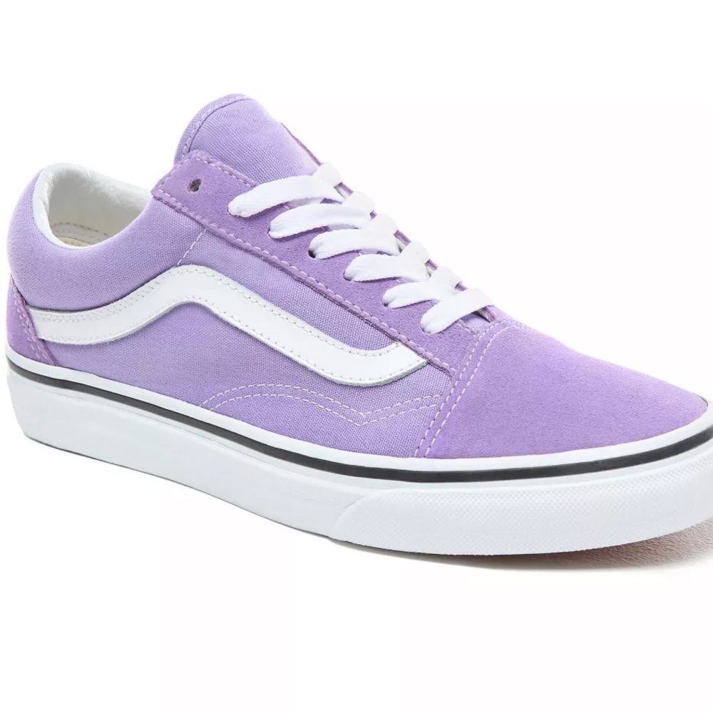 Old Skool Vans Rare Color Purple Lavender Lilac Haunted Mansion 7.5 WORN ONCE